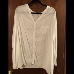 Plus size button up tunic